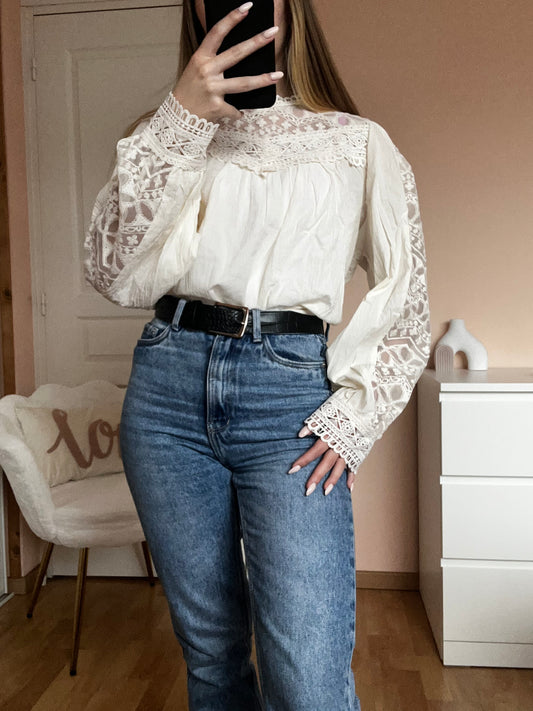 Blouse à dentelle Zoé