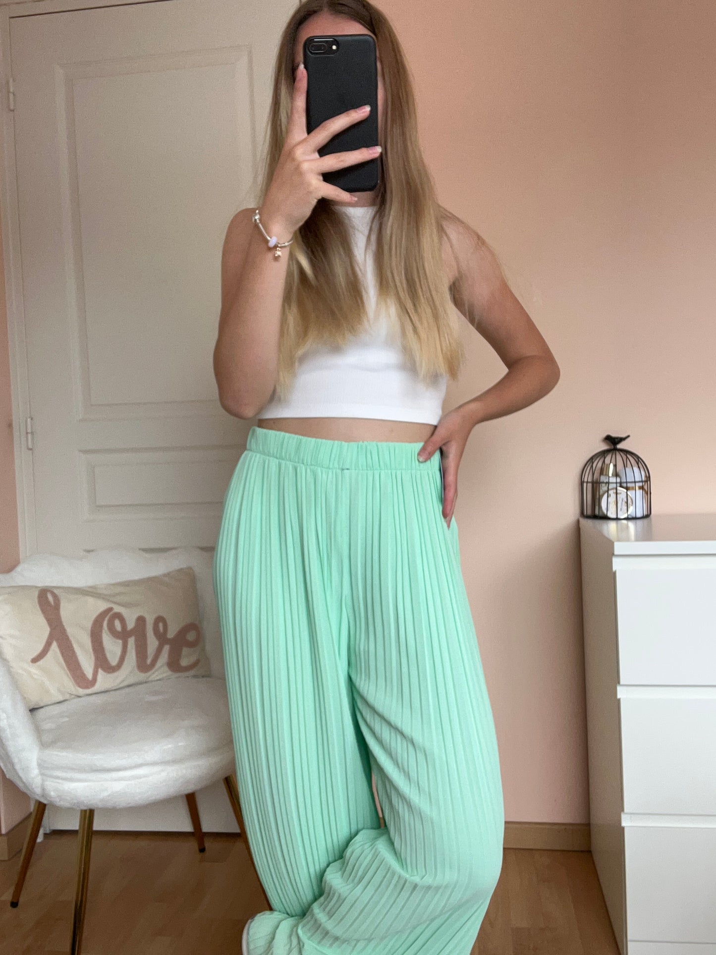 Pantalon plissée Clemence