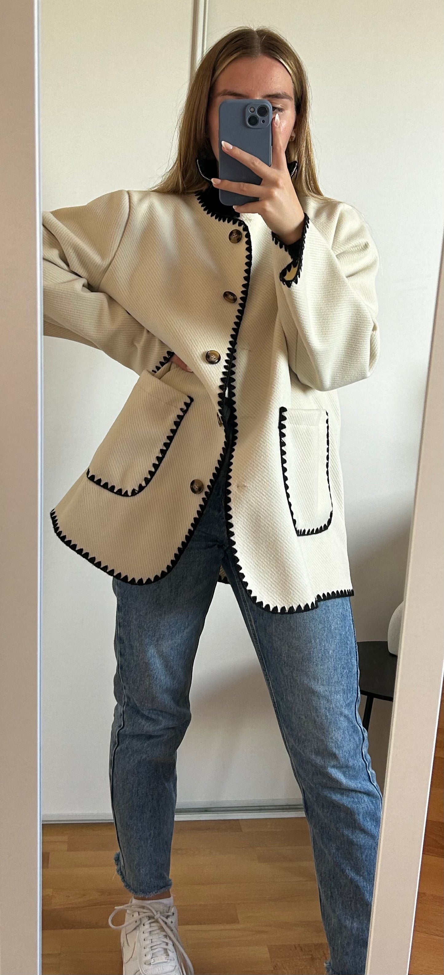 Manteau avec écharpe Leya