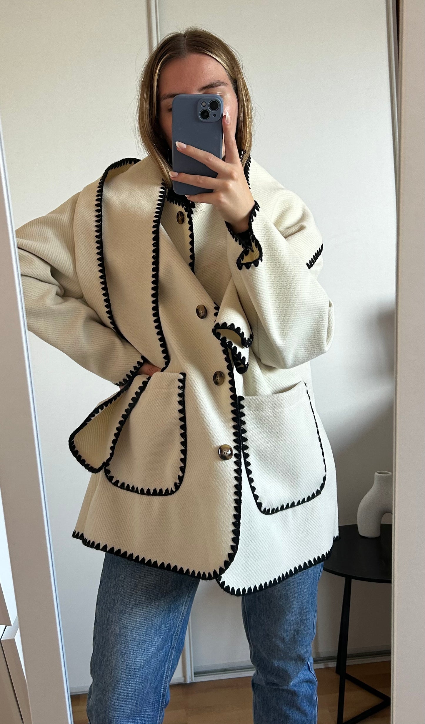 Manteau avec écharpe Leya